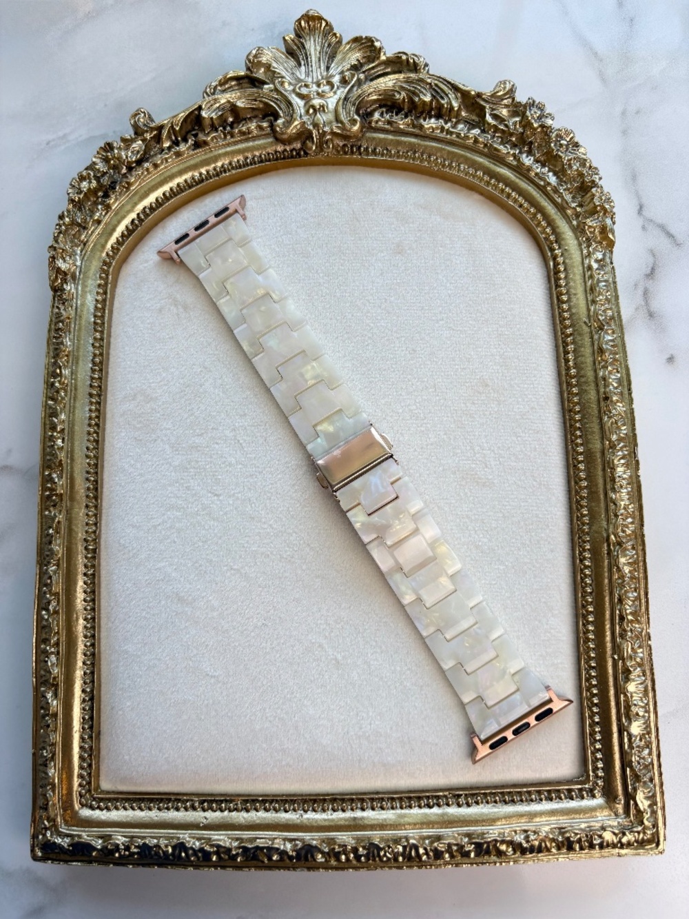 Pearl Smartwatch Band in Rose Gold by Plunder Design Private Label